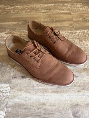 ROCAWEAR Donald Brown Faux Leather Round Toe Lace Up Oxfords Men’s 10